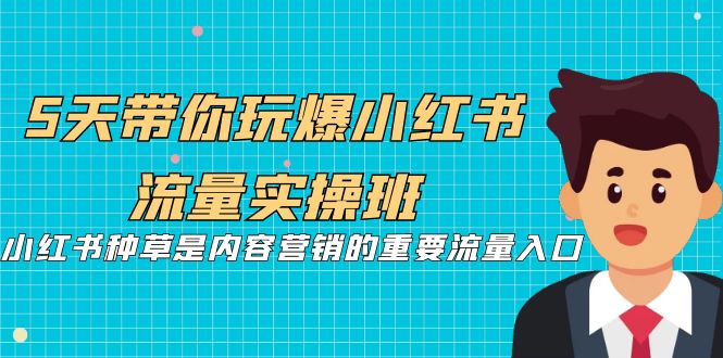 5天带你玩爆小红书流量实操班，小红书种草是内容营销的重要流量入口-副业城