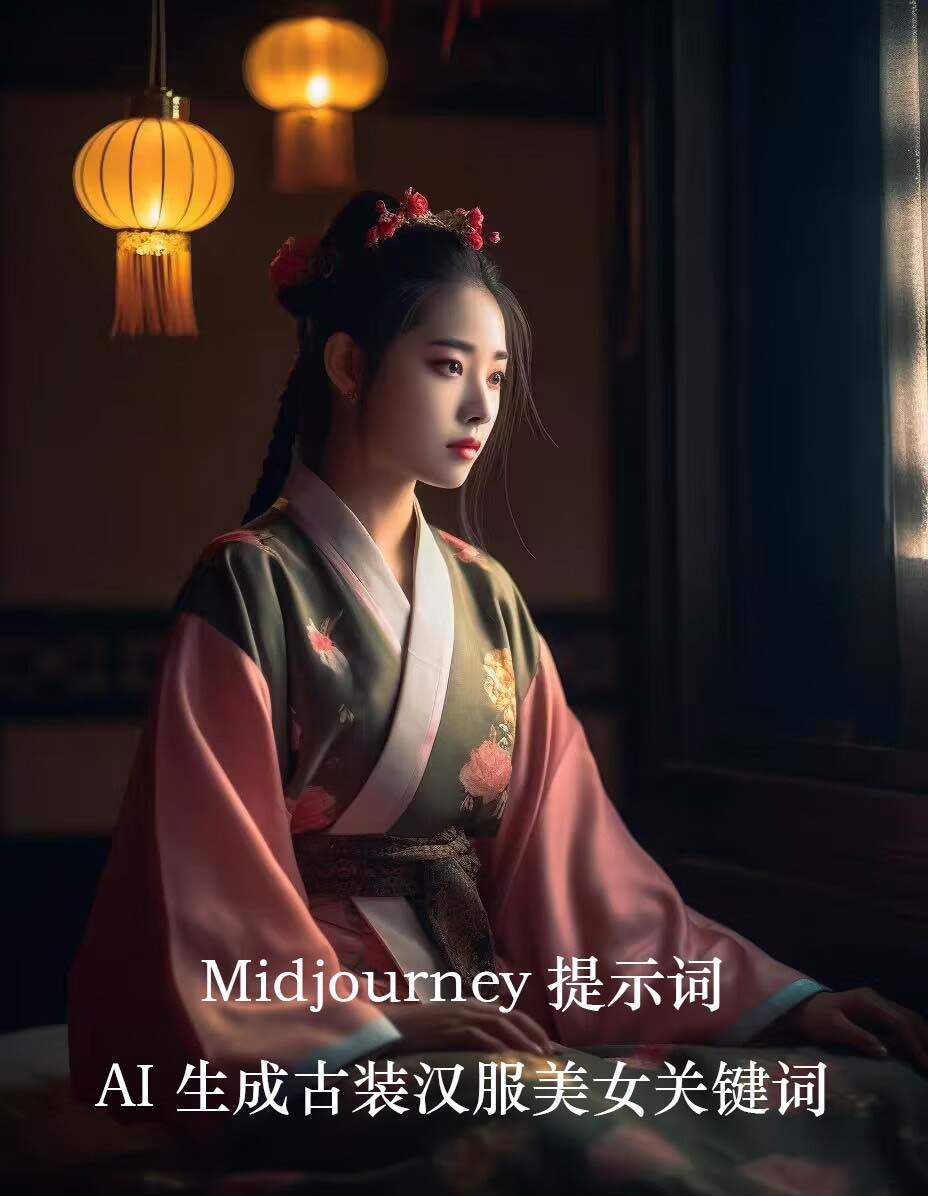 图片[2]-Midjourney关键词-AI生成中国风古装汉服美女人像提示关键词-副业城