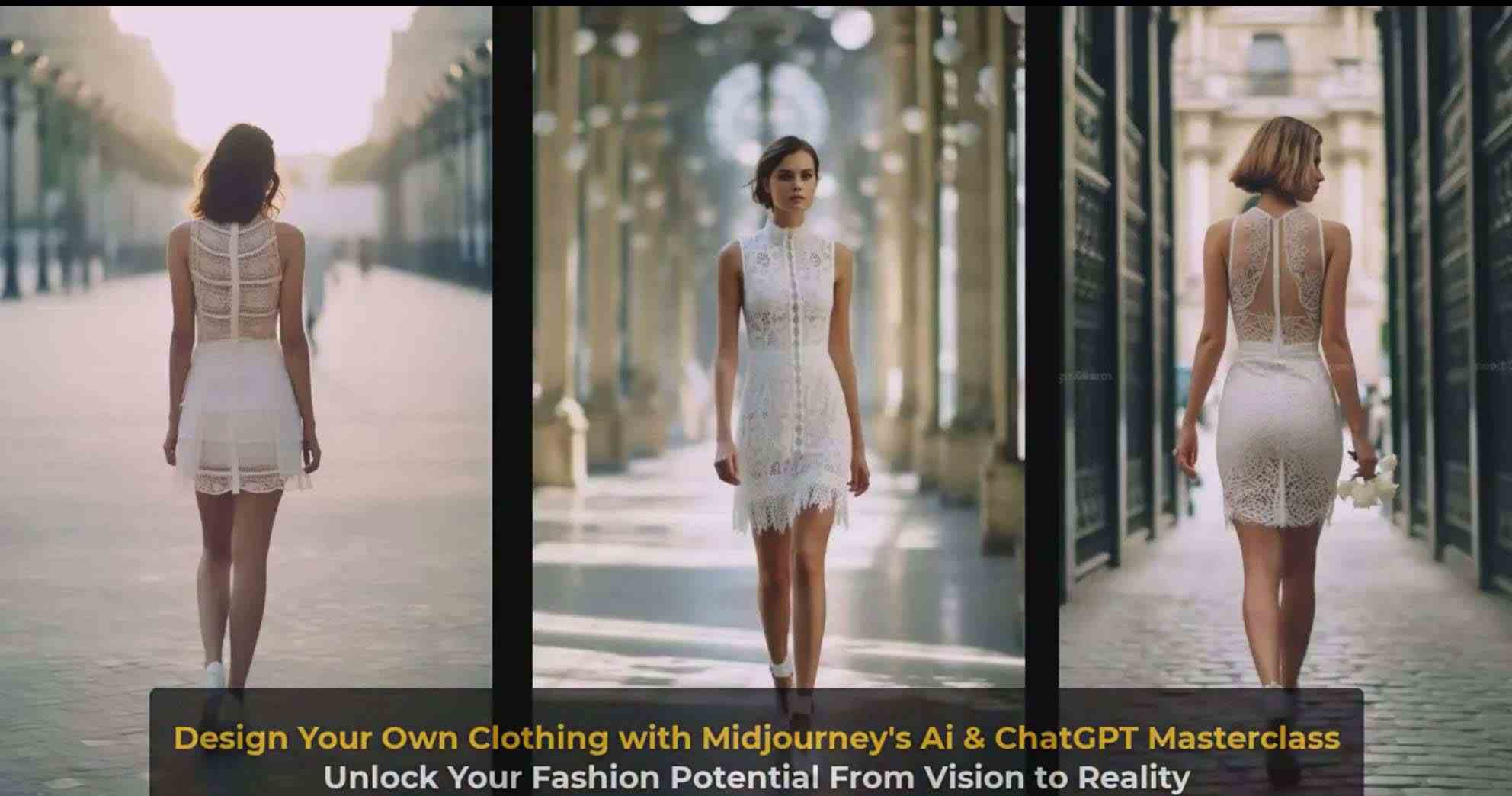 图片[4]-利用 Midjourneys Ai 人工智能设计自己的服装AI大师班-10节课-中英字幕-副业城