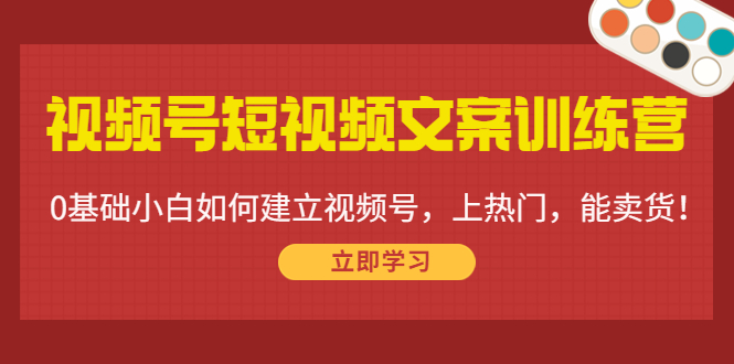 （4266期）视频号短视频文案训练营：0基础小白如何建立视频号，上热门，能卖货！-副业城