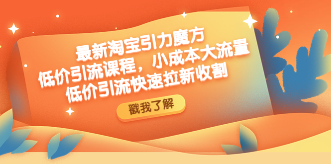 （4708期）最新淘宝引力魔方低价引流实操：小成本大流量，低价引流快速拉新收割-副业城