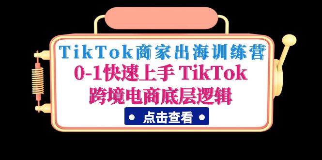 （4795期）TikTok商家出海训练营：0-1快速上手 TikTok跨境电商底层逻辑(无中创水印)-副业城