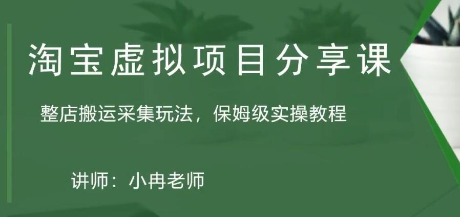 （5090期）淘宝虚拟整店搬运采集玩法分享课：整店搬运采集玩法，保姆级实操教程-副业城