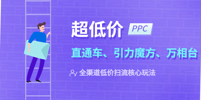 （5659期）2023超低价·ppc—“直通车、引力魔方、万相台”全渠道·低价扫流核心玩法-副业城