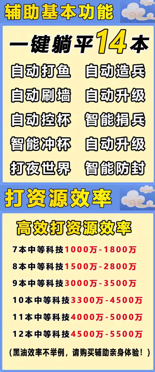 图片[6]-（6060期）最新coc部落冲突辅助脚本，自动刷墙刷资源捐兵布阵宝石【永久脚本+教程】-副业城