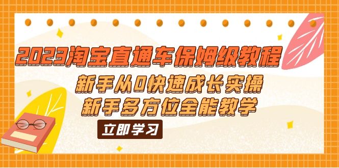 （6286期）2023淘宝直通车保姆级教程：新手从0快速成长实操，新手多方位全能教学-副业城