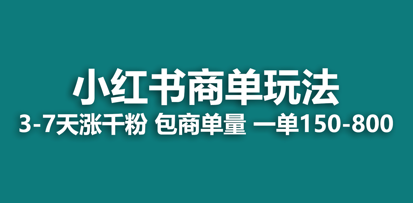 （6698期）小红书商单玩法，一周破千粉，商单接到手软，一单150-800-副业城