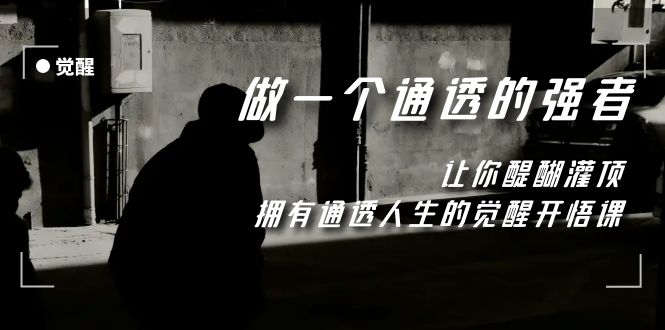 （7696期）觉醒-做一个通透强者，让你醍醐灌顶，拥有通透人生，掌握强大的秘密-副业城