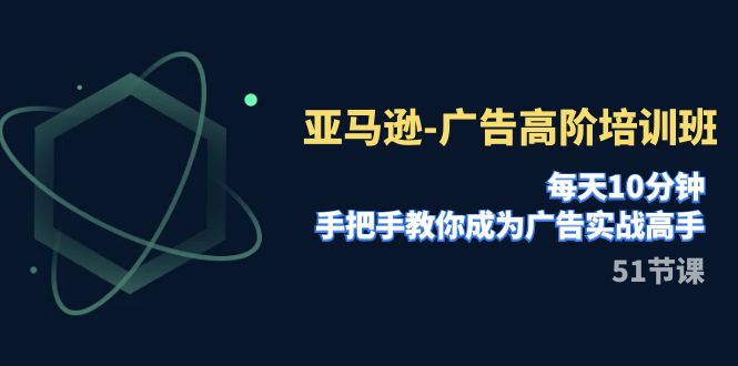 （7739期）亚马逊-广告高阶培训班，每天10分钟，手把手教你成为广告实战高手（51节）-副业城