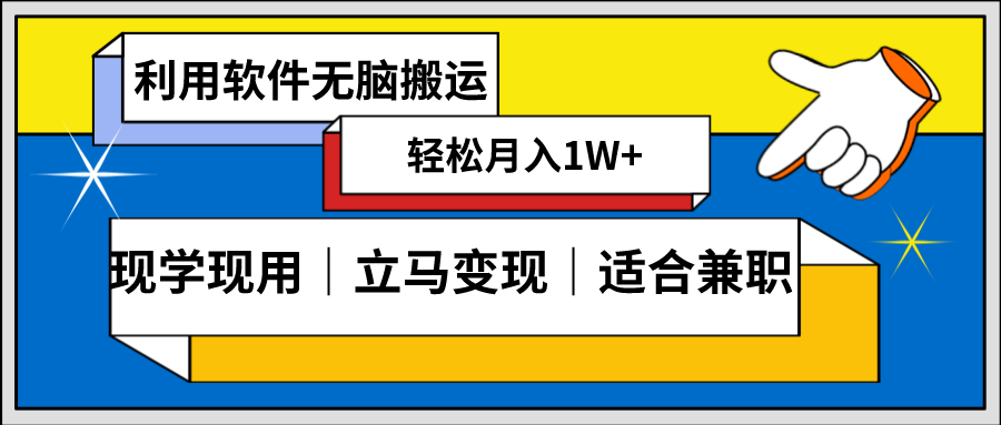 （8494期）低密度新赛道 视频无脑搬 一天1000+几分钟一条原创视频 零成本零门槛超简单-副业城