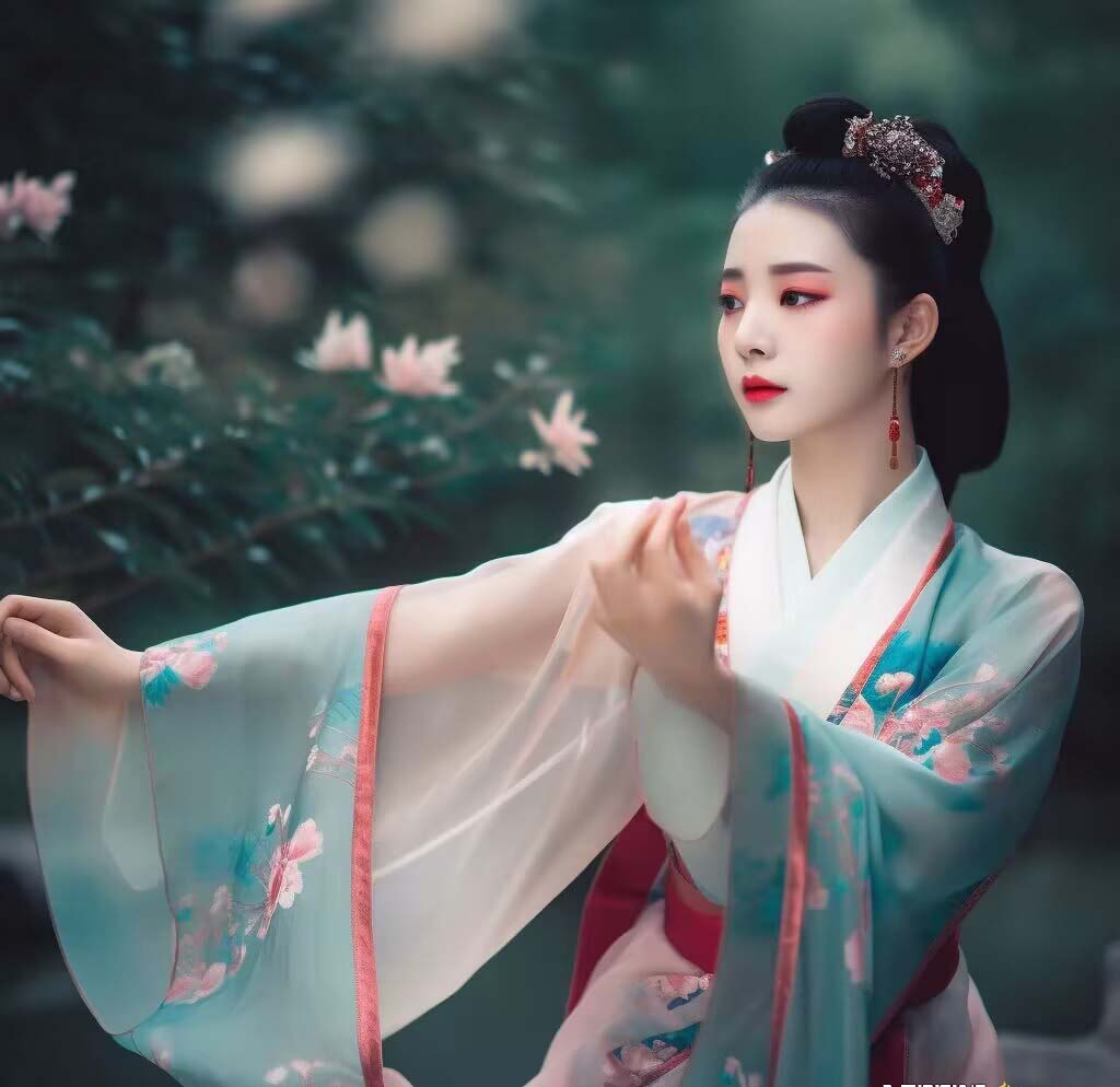 图片[3]-（8814期）Midjourney关键词-AI生成中国风古装汉服美女人像提示关键词-副业城
