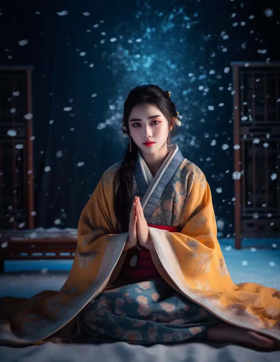 图片[5]-（8814期）Midjourney关键词-AI生成中国风古装汉服美女人像提示关键词-副业城
