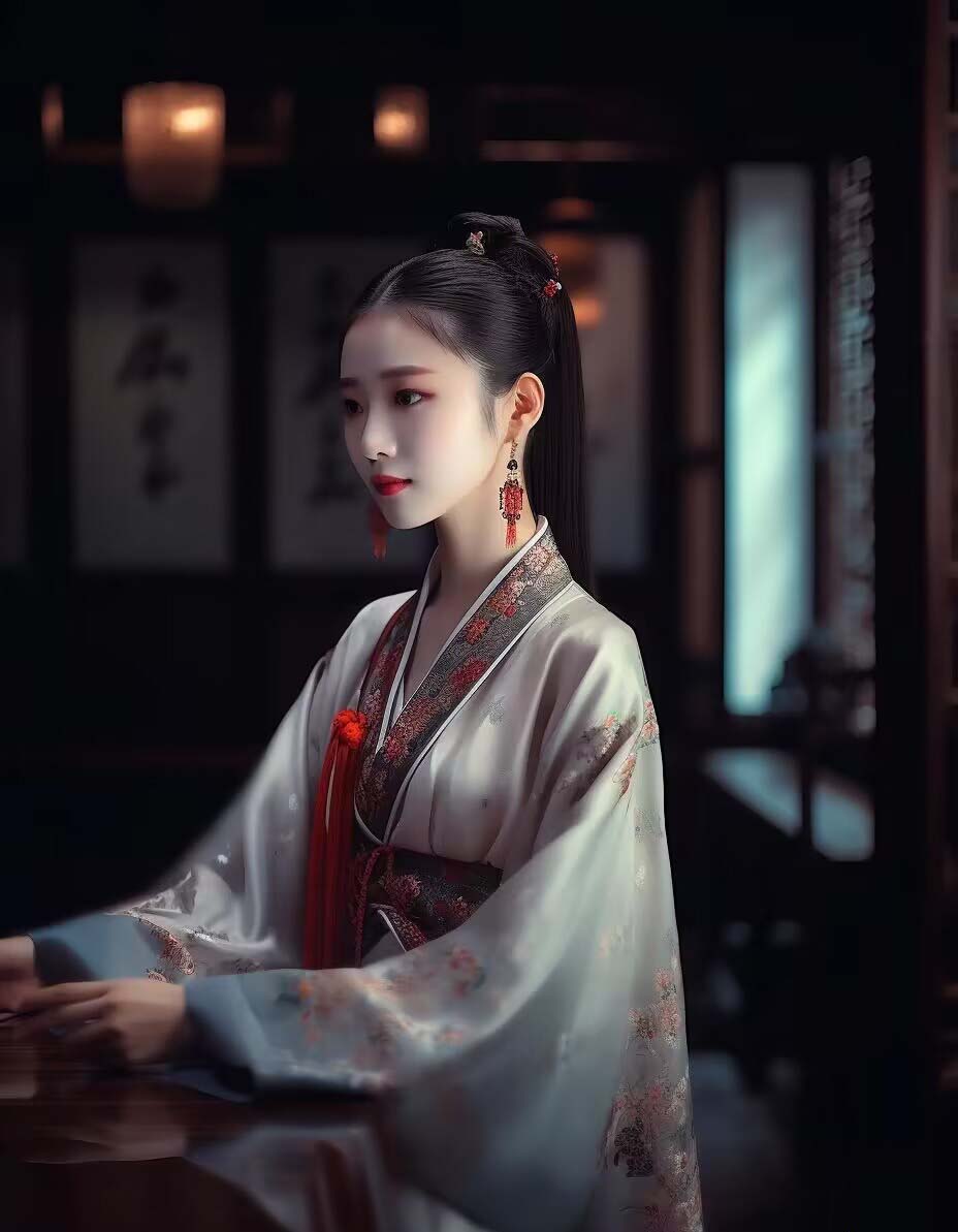 图片[8]-（8814期）Midjourney关键词-AI生成中国风古装汉服美女人像提示关键词-副业城