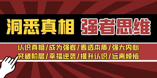 （8878期）洞悉真相 强者-思维：认识真相/成为强者/看透本质/强大内心/提升认识-副业城