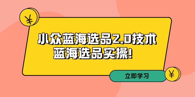 （9189期）拼多多培训第33期：小众蓝海选品2.0技术-蓝海选品实操！-副业城