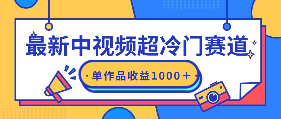 （9275期）最新中视频超冷门赛道，轻松过原创，单条视频收益1000＋-副业城