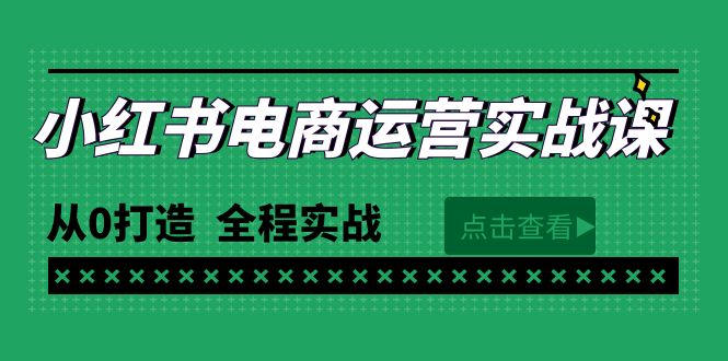 （9946期）最新小红书·电商运营实战课，从0打造  全程实战（65节视频课）-副业城