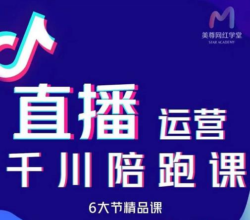 美尊-抖音直播运营千川系统课：直播​运营规划、起号、主播培养、千川投放等-副业城