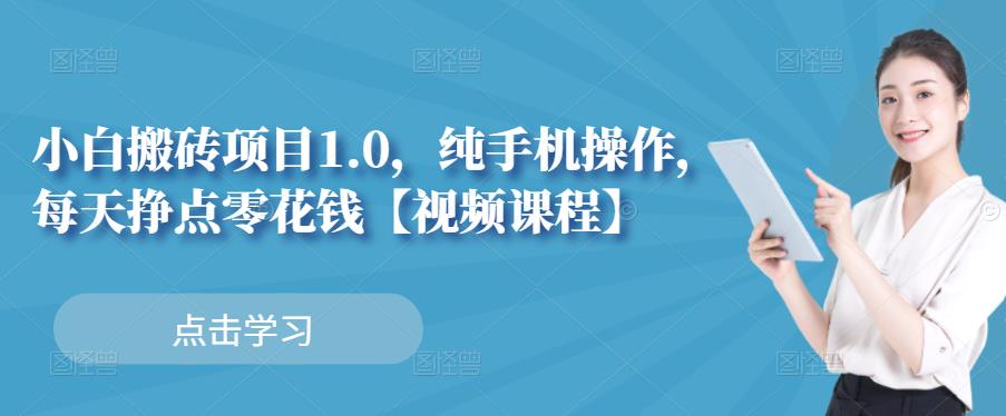 小白搬砖项目1.0，纯手机操作，每天兼职挣点零花钱-副业城