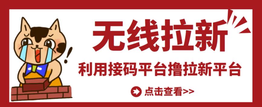 最新接码无限拉新项目，利用接码平台赚拉新平台差价，轻松日赚500+-副业城
