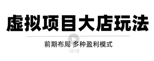 虚拟项目月入几万大店玩法分享，多店操作利润倍增（快速起店盈利）-副业城