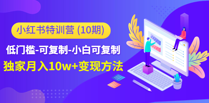 小红书特训营（第10期）低门槛-可复制-小白可复制-独家月入10w+变现方法-副业城
