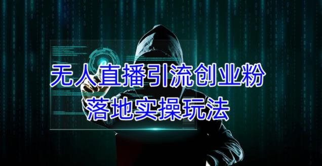 外面收费3980的无人直播引流创业粉落地实操玩法，单日引100+精准创业粉-副业城