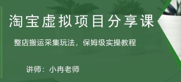 淘宝虚拟整店搬运采集玩法分享课：整店搬运采集玩法，保姆级实操教程-副业城