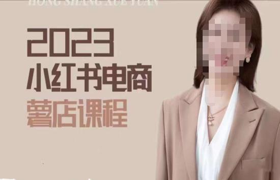 2023小红书电商课，新手小白从0~1玩转小红书薯店电商-副业城