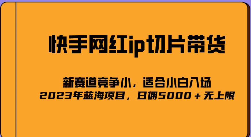 2023爆火的快手网红IP切片，号称日佣5000＋的蓝海项目，二驴的独家授权-副业城