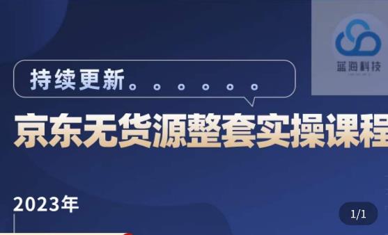 蓝七·2023京东店群整套实操视频教程，京东无货源整套操作流程大总结，减少信息差，有效做店发展-副业城