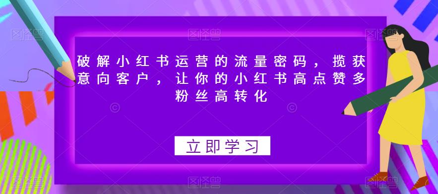 破解小红书运营的流量密码，揽获意向客户，让你的小红书高点赞多粉丝高转化-副业城