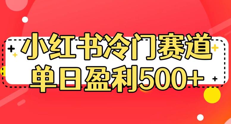 小红书冷门赛道，单日盈利500+【揭秘】-副业城
