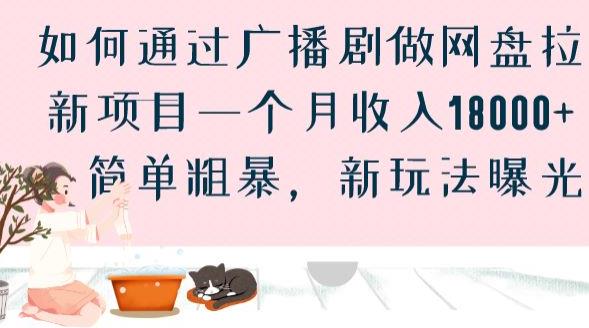 如何通过广播剧做网盘拉新项目一个月收入18000+，简单粗暴，新玩法曝光【揭秘】-副业城