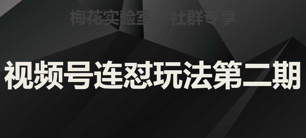 梅花实验室社群视频号连怼玩法第二期，实操讲解全部过程-副业城