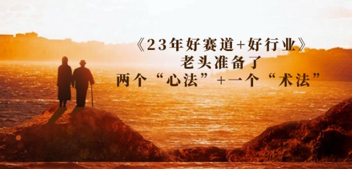 某收费文章《23年好赛道+好行业》老头准备了两个“心法”+一个“术法”-副业城