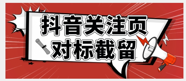 全网首发-抖音关注页对标截留术【揭秘】-副业城