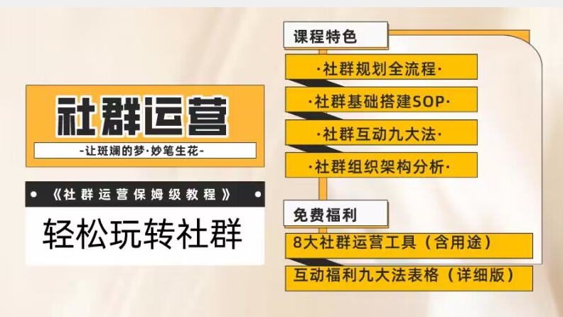 【社群运营】保姆式教程：九大互动法，八款社群运营工具助你轻松玩转社群【揭秘】-副业城