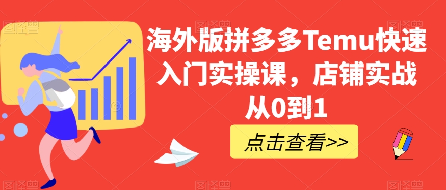 海外版拼多多Temu快速入门实操课，店铺实战从0到1-副业城