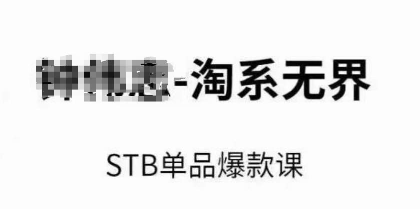 淘系无界STB单品爆款课（2024），付费带动免费的核心逻辑，万相台无界关键词推广/精准人群的核心-副业城