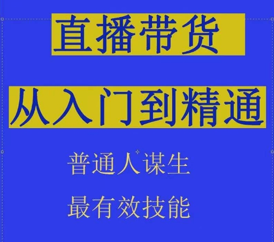 2024抖音直播带货直播间拆解抖运营从入门到精通，普通人谋生最有效技能-副业城