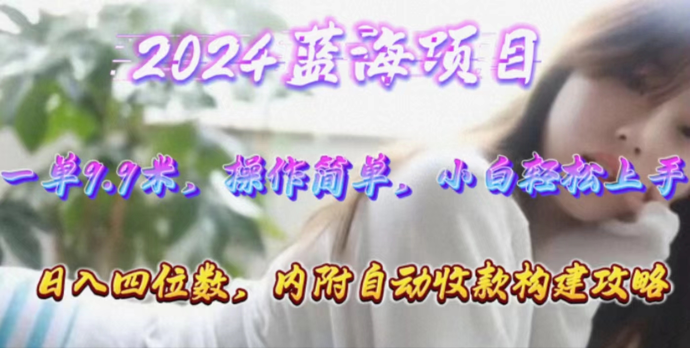（10204期）年轻群体的蓝海市场，1单9.9元，操作简单，小白轻松上手，日入四位数-副业城