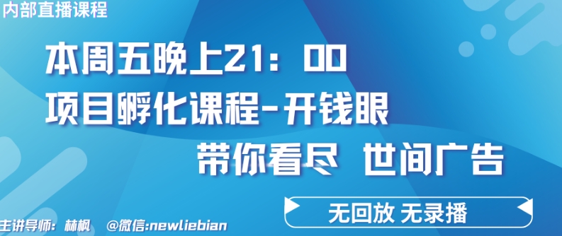 4.26日内部回放课程《项目孵化-开钱眼》赚钱的底层逻辑-副业城