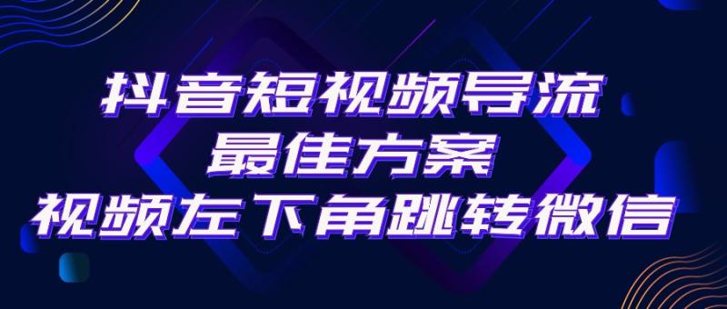 （10527期）抖音短视频引流导流最佳方案，视频左下角跳转微信，外面500一单，利润200+-副业城