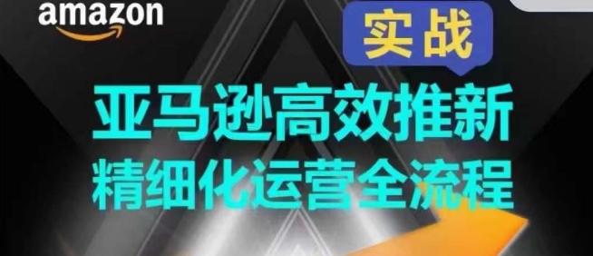 亚马逊高效推新精细化运营全流程，全方位、快速拉升产品排名和销量!-副业城