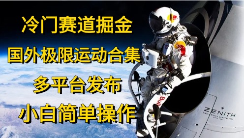 （10745期）冷门赛道掘金，国外极限运动视频合集，多平台发布，小白简单操作-副业城