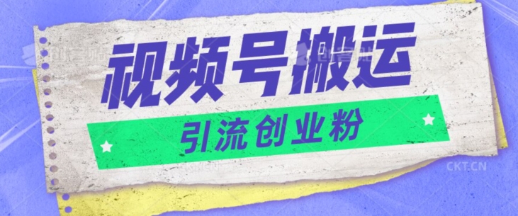 视频号搬运去重，单日引流200+创业粉-副业城