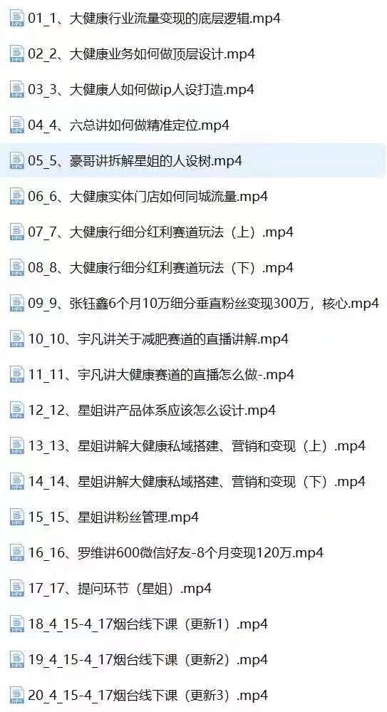 图片[3]-（10871期）大健康 流量 变现2.0：拓高变现 流量/成高客单/低粉高变现/只讲落地实战-副业城