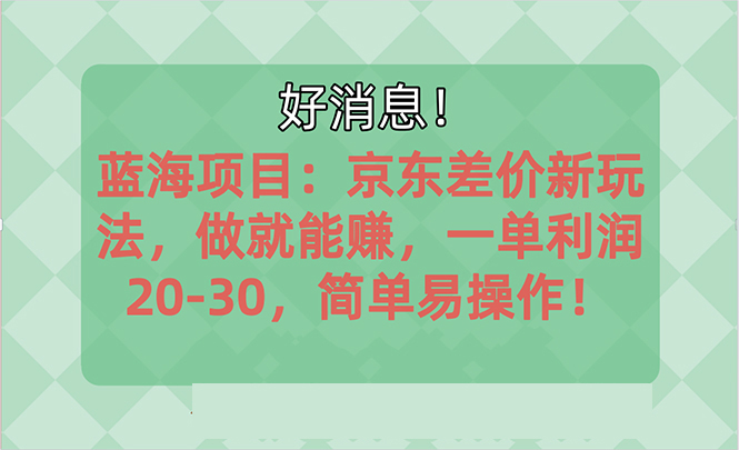 （10989期）越早知道越能赚到钱的蓝海项目：京东大平台操作，一单利润20-30，简单易操作！-副业城