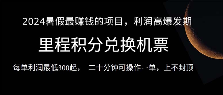 （10995期）2024暑假最暴利的项目，目前做的人很少，一单利润300+，二十多分钟可操作一单，每天可批量操作。-副业城